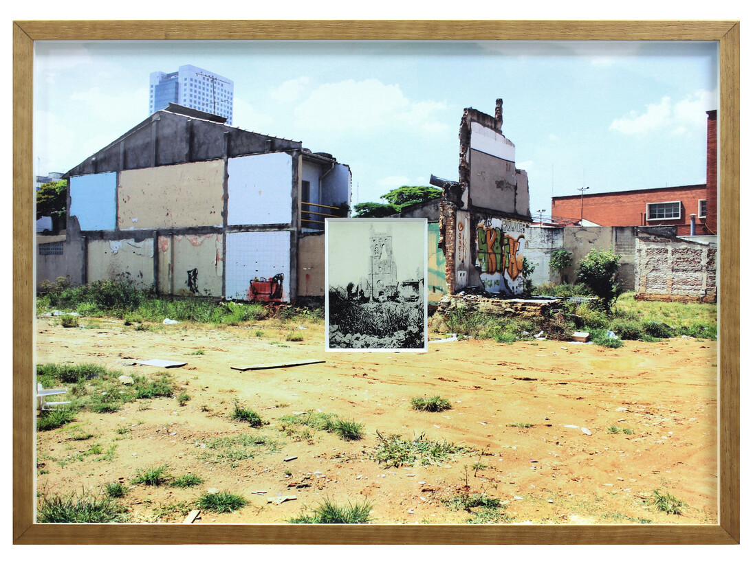 Francesco Di Tillo, Momentum #3, 2012, Photographic montage with archival image and photographic print, 50 x 70 cm