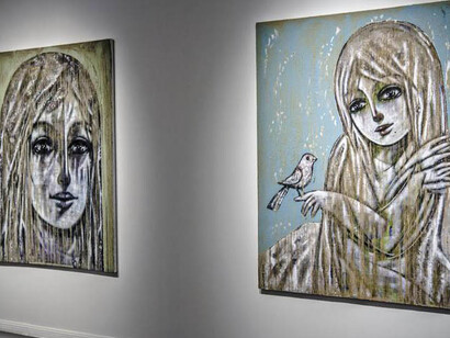 Mohannad Orabi, Exhibition view. Courtesy of Ayyam Gallery