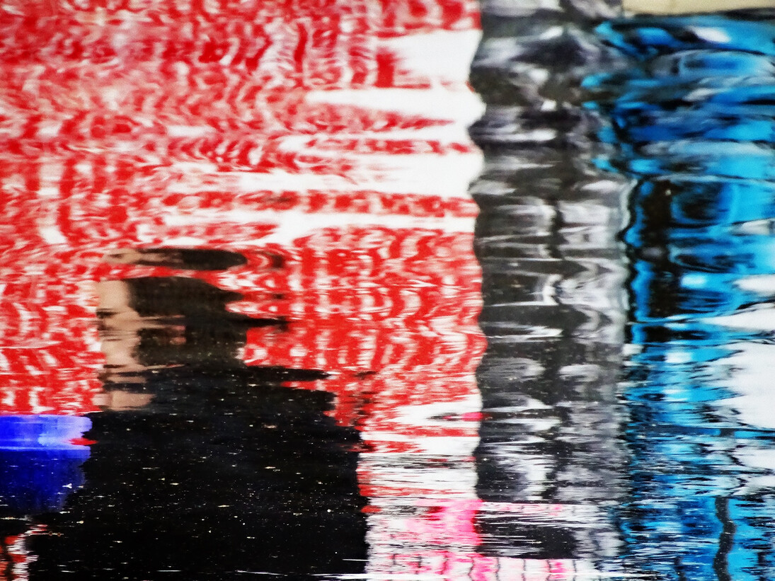 Kitty Chou, Red, Blue & Black #1, 2014, Inkjet on Hahnemühle photo rag paper, 76 x 102 cm; (29 7/8 x 40 1/8 in.), Edition of 5 + 2 AP (#1/5), Copyright the Artist, Courtesy Ben Brown Fine Arts, London