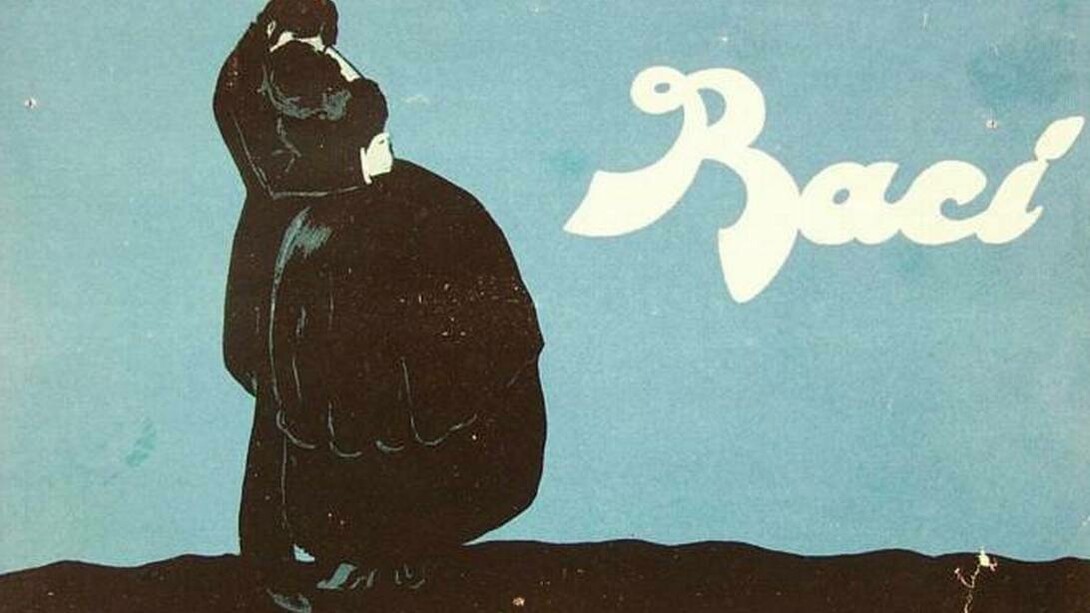 Perugina, marchio dei Baci Cioccolato Perugina, immagine pubblicitaria, 1923