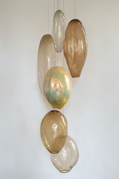 Ann Gardner, Blown Glass A1, 2023, Blown glass, 72 x 25 x 31 inches. Courtesy of Winston Watcher Fine Art