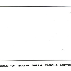 Emilio Isgrò, Vocale "O", 1973, Tela emulsionata, 60 x 73 cm