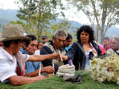 La activista ecológica Berta Cáceres 