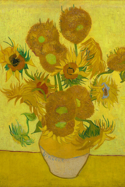 Girasoli, Vincent Van Gogh, dipinto a olio su tela, 1888 