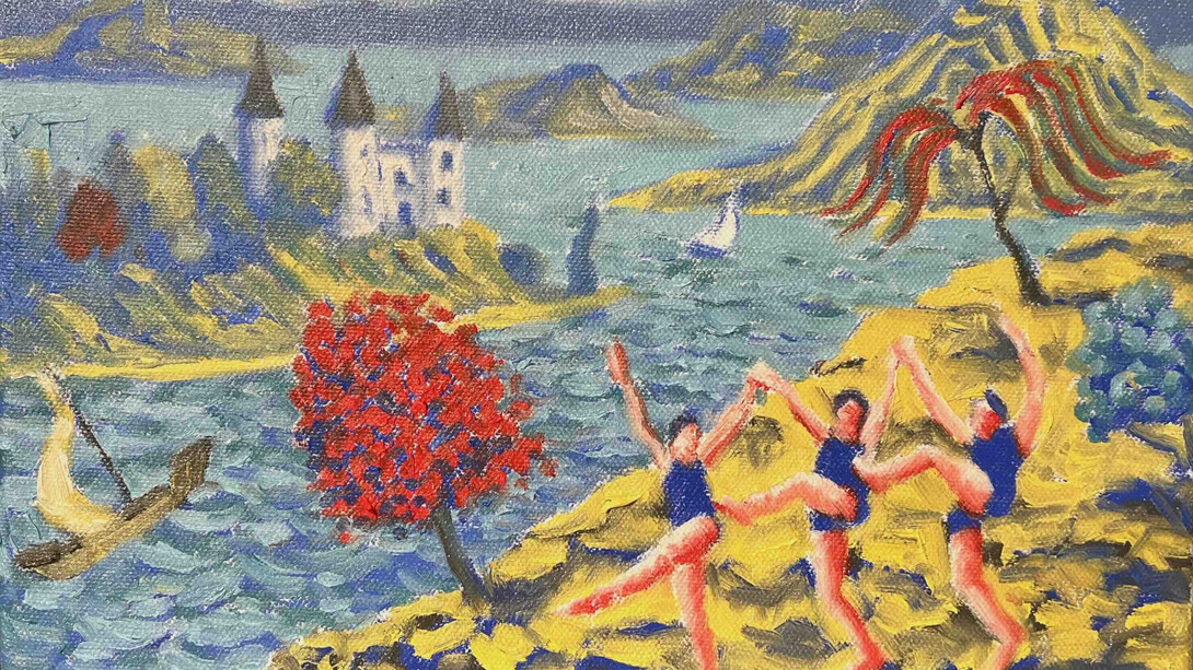 John Alexander Parks, Dancers with islands, 2024. Courtesy of 532 Gallery 