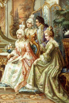 H. Pihnnero, Joven Mozart dando un recital (detalle)