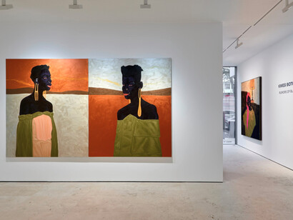 Kwesi Botchway. Rumors of Blackness, installation view. Courtesy of Maruani Mercier