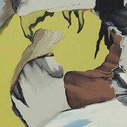 Rezi van Lankveld, Smoking Gun Yellow Fire, 2013, Oil on canvas, 110 x 115 cm