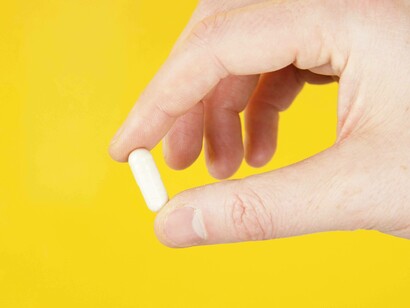 A vitamin D pill that contains 50,000 UI which is enough to restore any deficiencies in that vitamin department