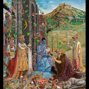 The Adoration (after Jan Gossaert), 2015-16
by Raqib Shaw
© the artist. Courtesy Raqib Shaw and White Cube