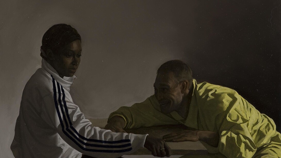 Guillaume Bresson, Sans titre, 2013, Huile sur toile, 29,2 x 22,8 cm (11 1/2 x 9 in.), Courtesy Galerie Nathalie Obadia, Paris/Bruxelles