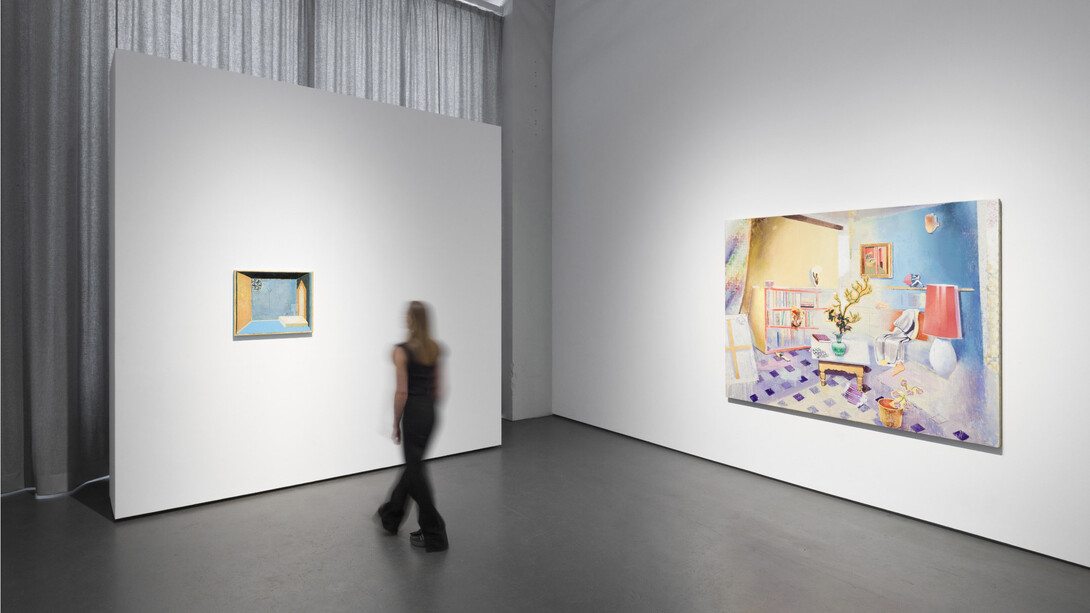Matthias Weischer. Viewing room presentation, exhibition view. Courtesy of Galerie Judin
