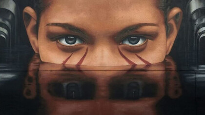 Jorit (Ciro Cerullo), La Sibilla Cumana dipinta sul palazzo dei vigili urbani a Bacoli