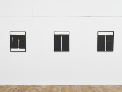 André Marfaing, Lavis, 1960 - 1980, vue d'exposition. Avec l'aimable autorisation de la Galerie Ceysson & Bénétière