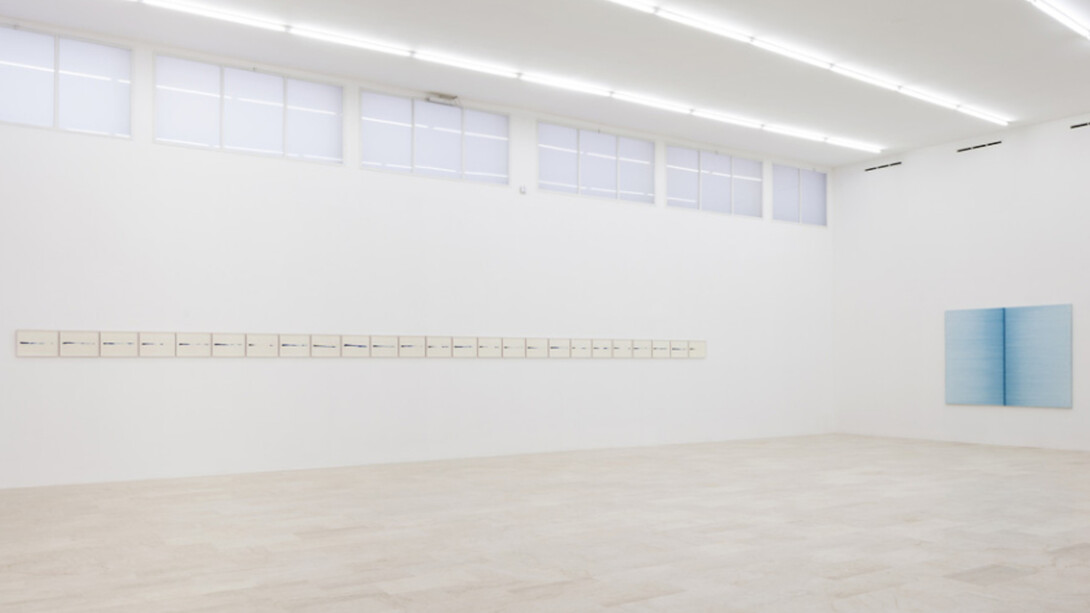 Irma Blank. Life Line, Exhibition view. Courtesy of P420