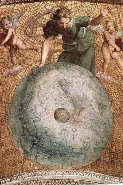 Volta della Stanza della Segnatura, Primo moto, affresco, tra il 1509 e il 1511, Palazzo Apostolico, Roma, Italia