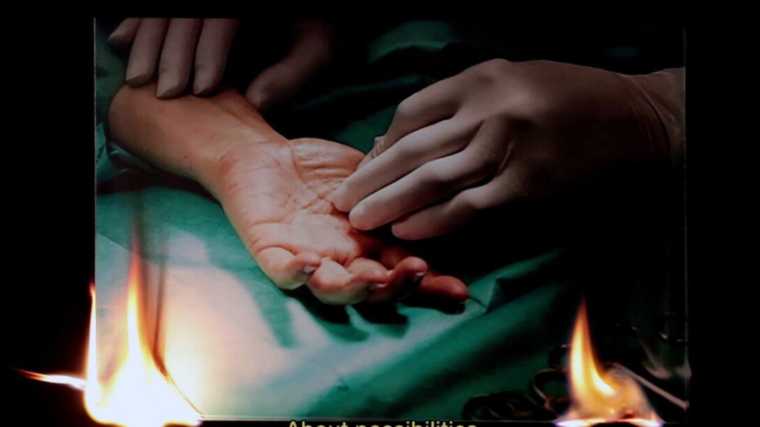 Zbyněk Baladrán (Czech, born 1973), detail,  Diderot’s Dream (still), 2014, Two channel HD video, Courtesy the artist and Hunt Kastner, Prague, ©2015 Zbyněk Baladrán