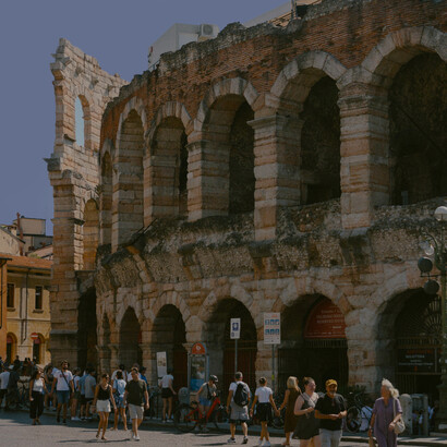 The timeless Arena di Verona, standing proudly under the Italian sun