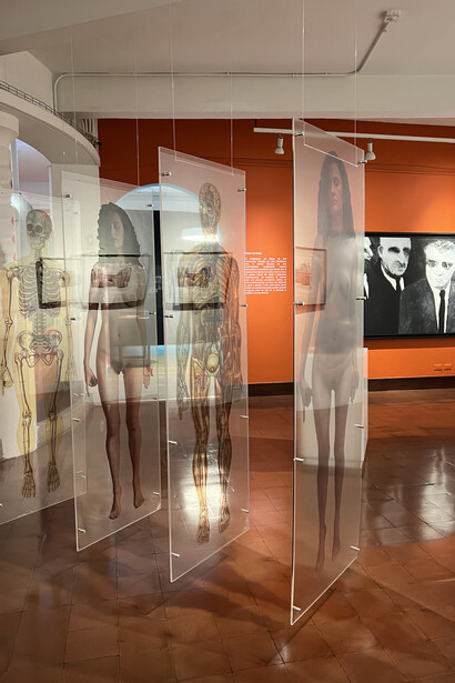 Vista de sala en la que destaca la pieza de Karla Solano, Espejo Interior, 1996. Foto cortesía del MAC