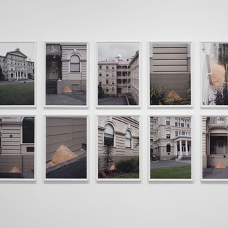 Roman Ondak, Camouflaged Building. Courtesy of Zahorian & Van Espen  