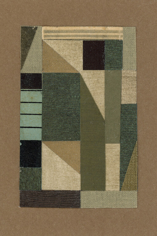 Andy Burgess, The Airfield (detail), 2023, Vintage ephemera and painted paper collage, 4.5" x 3.5" unframed. Courtesy of Lisa Sette Gallery