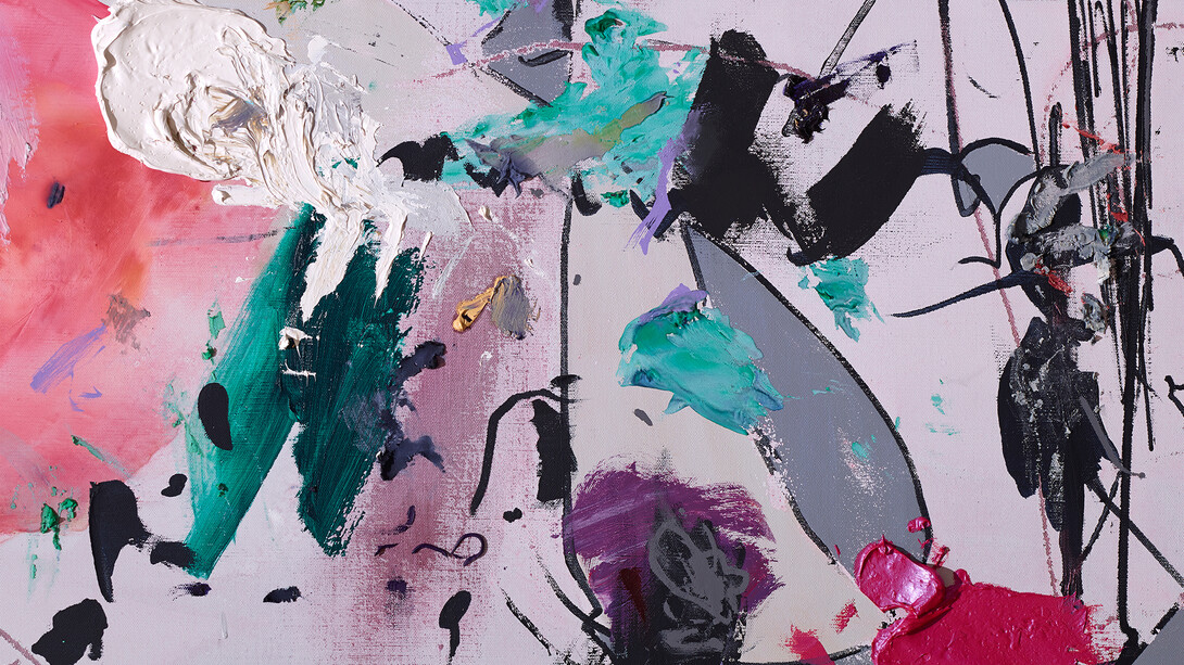 Secundino Hernández, Untitled, 2014, Gouache, acrylic, oil and alkyd on canvas, 280 x 210 cm, 110 1/4 x 82 5/8 in, Courtesy the Artist and Victoria Miro, London, © Secundino Hernández