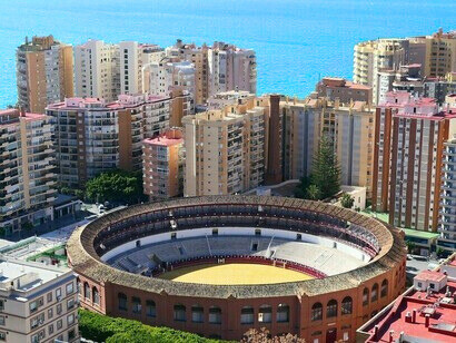La Plaza de Toros de La Malagueta, conçue par Joaquín Rucoba et inaugurée en 1876