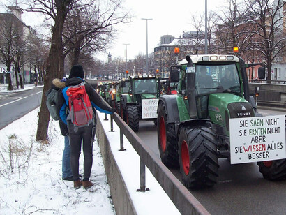 In Germany, farmers have taken to the streets with their tractors, protesting EU green policies and subsidy cuts
