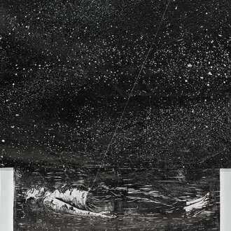 Anselm Kiefer, The starry sky above me and the moral law within me (detail), 1997. 
Mit freundlicher genehmigung des Albertina Museums