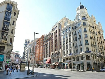 Gran Vía, a avenida mais famosa de Madri, na Espanha