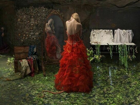 Meghan Boody, White Shoulders (the feeding of her private fire), 2012, Crystal Archive print, mounted to Diabond and face-mounted to plexiglass, 54 x 84