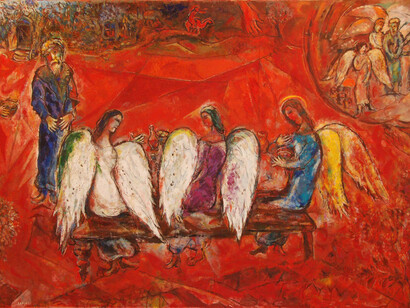 Marc Chagall. La visita dei tre Angeli