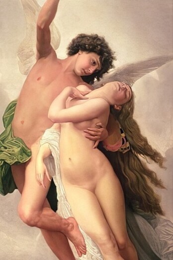 Emile Signol, "Amore e Psiche", 1891, collezione privata, Francia