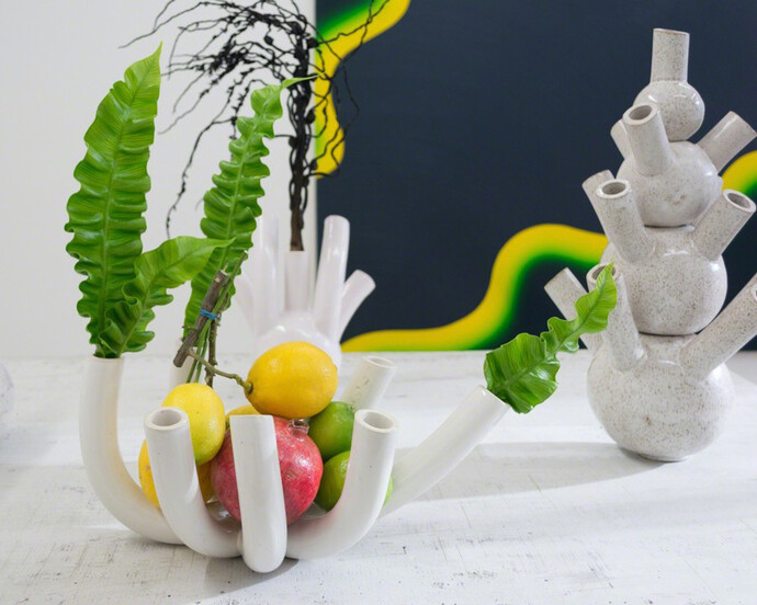 Osamu Kobayashi and Erica Prince. Courtesy of Morgan Lehman Gallery