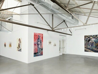 Hung Liu, Exhibition view. Courtesy of Rena Bransten Gallery
