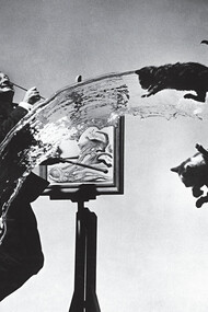 Phillipe Halsman's photograph "Dalí Atomicus" (1948) of famous surrealist Salvador Dalí jumping into the air with three cats flying past him captures the essence of surrealism, bending reality while letting the imagination soar