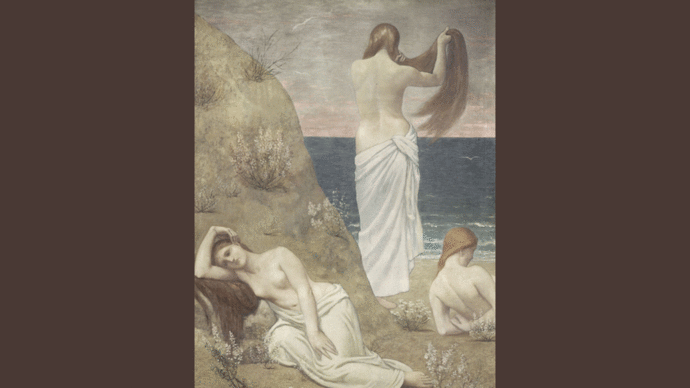 Pierre Puvis de Chavannes (1824-1898)
Ragazze in riva al mare
1879
olio su tela
Cm 61 x 47
Parigi, museo d'Orsay
Legato del Conte Isaac de Camondo, 1911
© RMN-Grand Palais (Musée d'Orsay) / Hervé Lewandowski