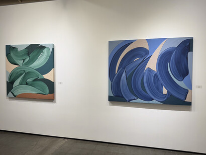 Michelle Weddle, Resonant color, exhibition view. Courtesy of Winston Wächter Fine Art