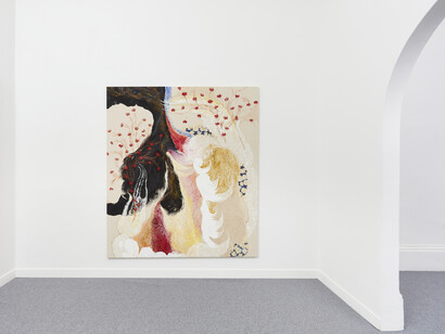 Édouard Nardon, The long invisible hand slowly unlocks the tinted window, exhibition view. Courtesy of The Address