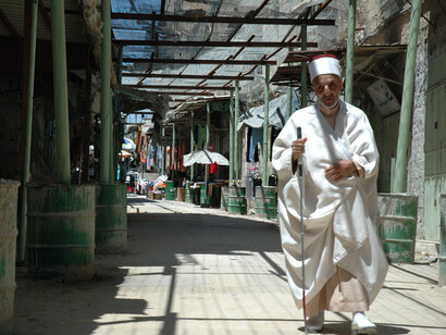 Hebrón, Israel. Las calles del mercado de la ciudad vieja
