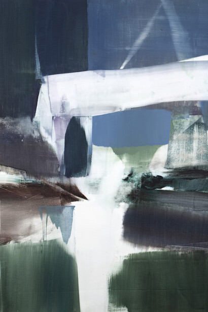 Stéphane Villafane, 30.06.23 (detail), 2023. Acrylic on canvas, 49.25 x 37.50 in. Courtesy of the artist and Dolby Chadwick Gallery