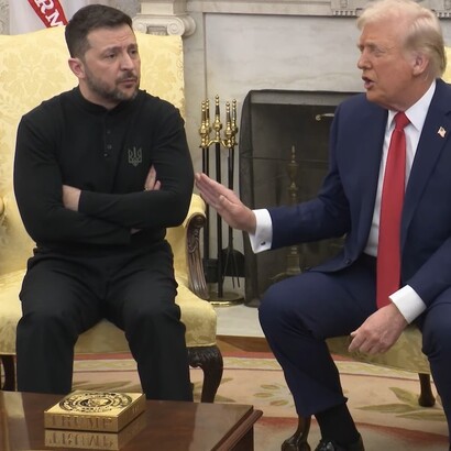 Le président Trump et le président ukrainien Zelenskyy s'affrontent lors d'une réunion dans le Bureau ovale, le 28 février 2025