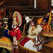 Vivek Vilasini, Scuffle in the assembly (detail), 2026. Courtesy of Sakshi Gallery