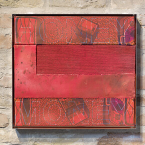 Johannes Wohnseifer, Colony Collapse Disorder 1, 2015, acrylic, lacquer, scotchlite, felt, fabric, canvas