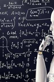 Robô resolve problemas matemáticos. A capacidade da IA de analisar grandes volumes de dados e encontrar padrões tem revolucionado diversos setores e fazer avançar várias áreas, por exemplo, algoritmos de aprendizagem automática conseguem identificar sinais precoces de doenças como o cancro com uma precisão superior à de muitos médicos