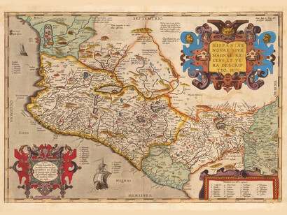 Mapa de la costa Pacífico del Virreinato de la Nueva España