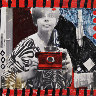 Dorothy Iannone, First Thought Best Thought, 1968, Felt pen on Polaroid, 8,5 x 10,8 cm © photo Hans-Georg Gaul, Courtesy of the artist and Air de Paris, Paris