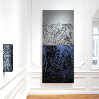 Nick Mauss, In this time, vue de l’exposition. Avec l’aimable autorisation de la galerie Chantal Crousel