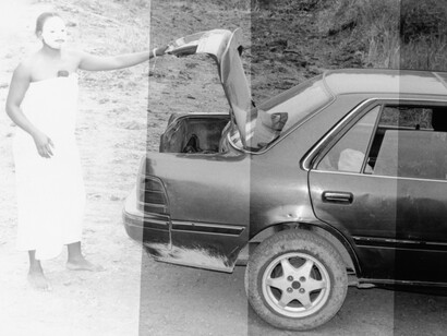 Broomberg & Chanarin, Strip Test 4, To Photograph the Details of a Dark Horse in Low Light, 2012, Fiber-based print, 110 x 190 cm 