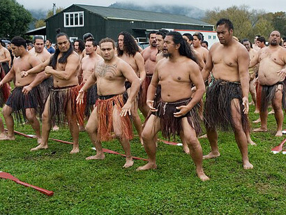 The Maori rowing ceremony in New Zealand is a powerful display of cultural heritage, where intricate and rhythmic choreography of the paddles honors the traditions passed down through generations, celebrating unity, respect, and the bond with the natural world